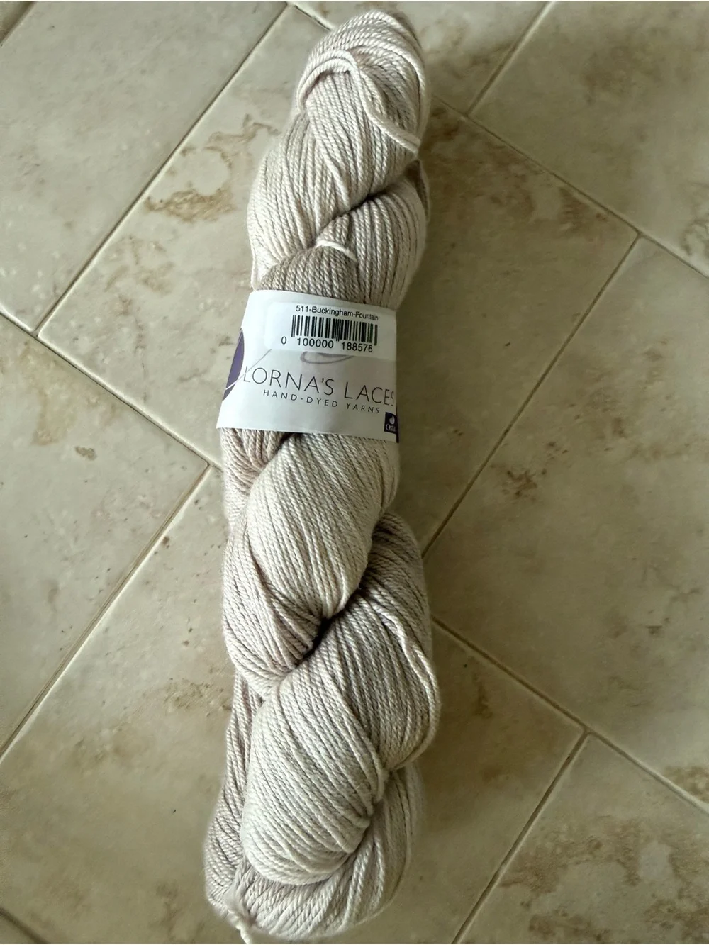 Lorna's Laces Hand-Dyed Yarn - Buckingham Fountain (Cream/Taupe)